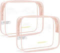 BAGSMART Clear Toiletry Bag, 2 Packs TSA Approved Water Resistant Quart Size by BAGSMART