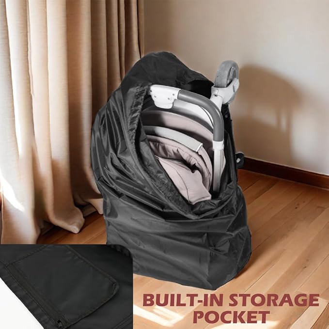 DOERDO Stroller Transport Bags, Large Foldable Carrying Storage Bag - Image 7