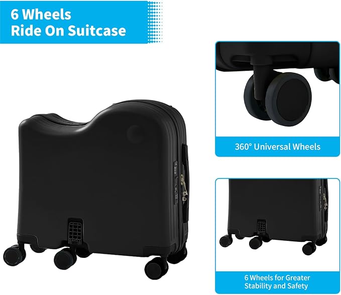 TABU Ride-on Luggage with Handbag - Image 6