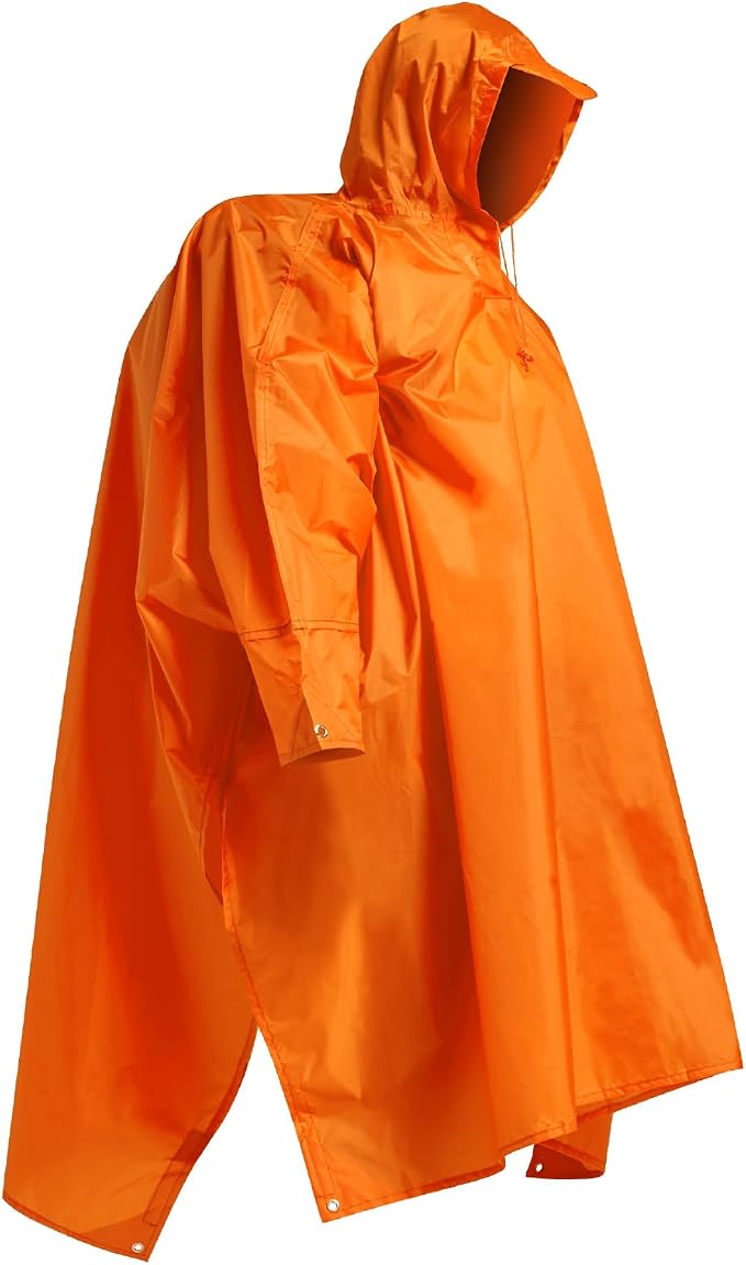 longsinger Hooded Rain Poncho for Adult by LONGSINGER
