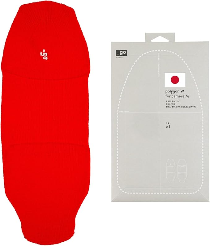 Camera Cover, Polygon W, Made in Japan, M size by PACKINGKNIT_GO