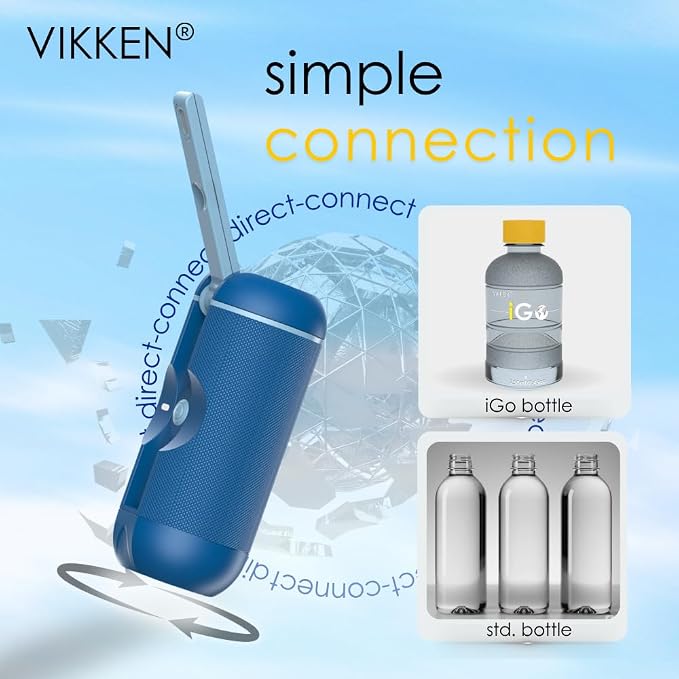 VIKKEN® 250ml iGo X Portable Travel Bidet USB-Type C Rechargeable Electric - Image 3