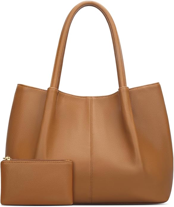 KKXIU Tote Bag for Women Vegan Leather Shoulder Purse Large Capacity Travel Bag by KKXIU
