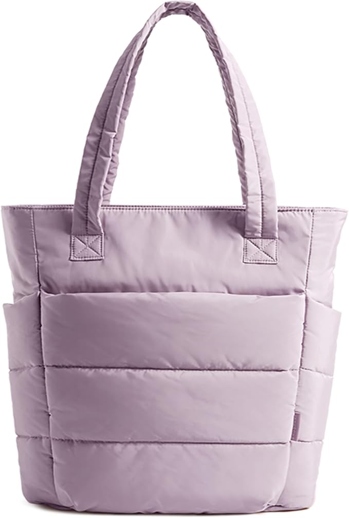 BAGSMART Tote Bag for Women, Lightweight Puffy Tote Bag by BAGSMART