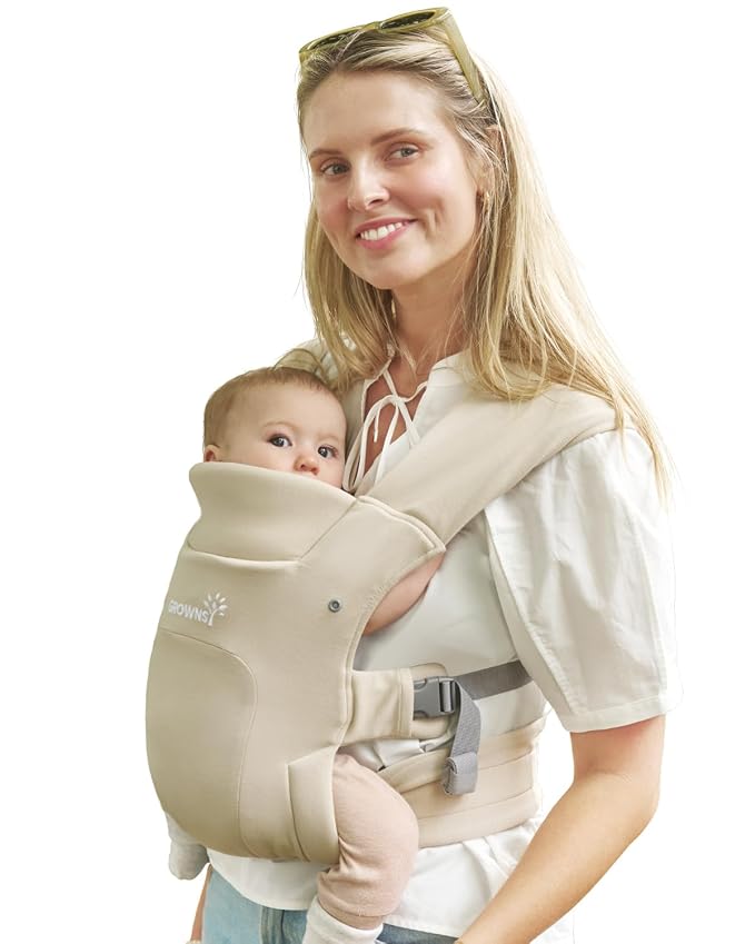 GROWNSY Baby Carrier Newborn to Toddler, Cozy Baby Wraps Carrier, Ergonomic by GROWNSY