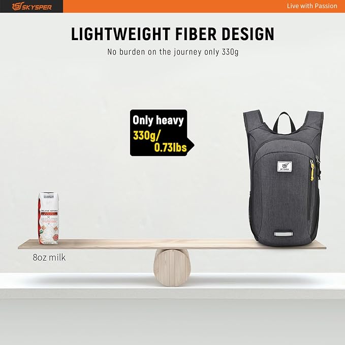 SKYSPER Small Daypack 10L/15L/20L Hiking Backpack Packable Lightweight Travel - Image 2