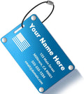 Personalized Luggage Tags: Custom Metal Luggage Tags by Kcule