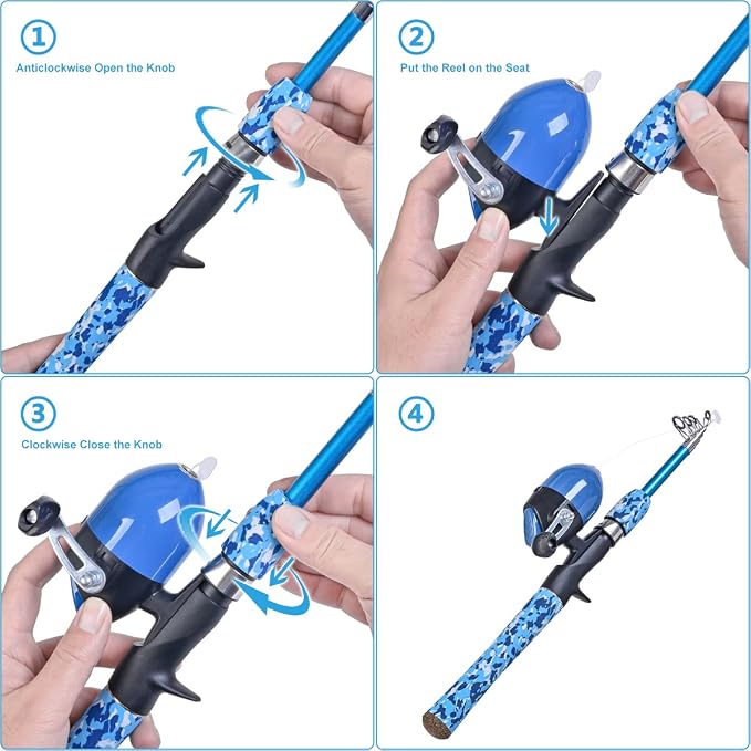 CODEK Kids Fishing Pole Set - Image 3
