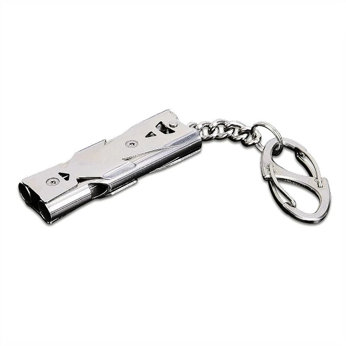 Whistle Emergency Whistles Keychain Rape Whistle Stainless Steel High Decibel by binboll