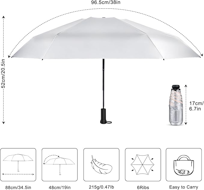 Mini Travel Umbrella - Image 4