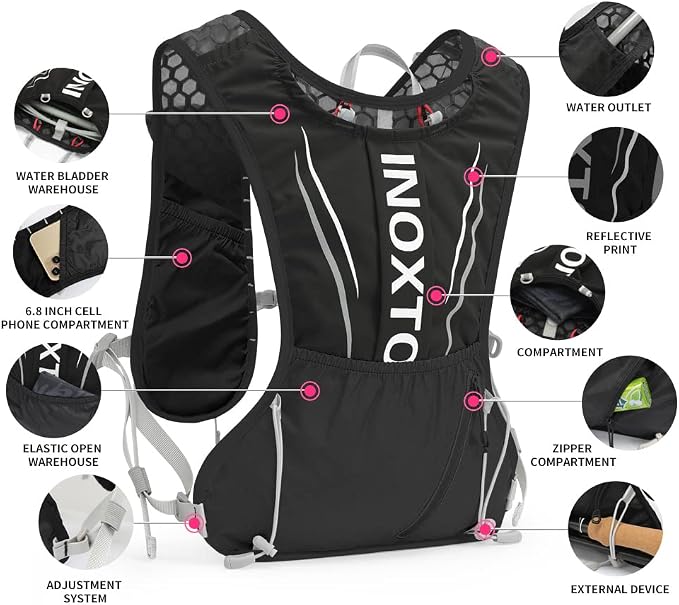 Running Hydration Vest for Men Women Water Backpack for Running 3L Running - Image 3
