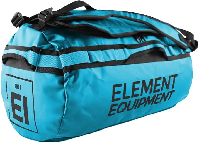Element Equipment Trailhead Duffel Bag Shoulder Straps Waterproof Teal Large by ElementEquipment