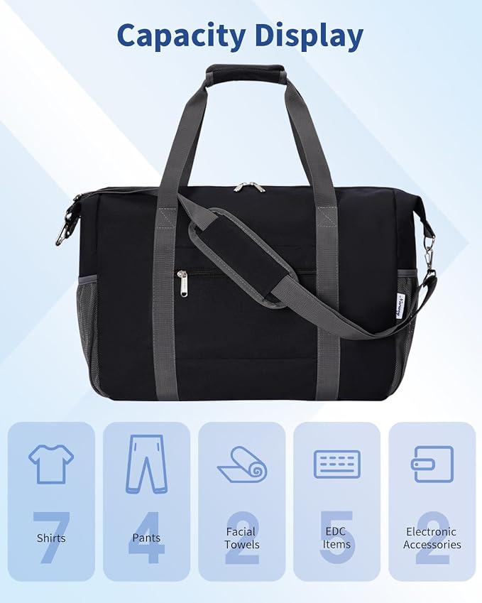 Narwey 18x14x8 Inches Travel Bag Spirit Airlines Frontier Personal Item Bag - Image 4