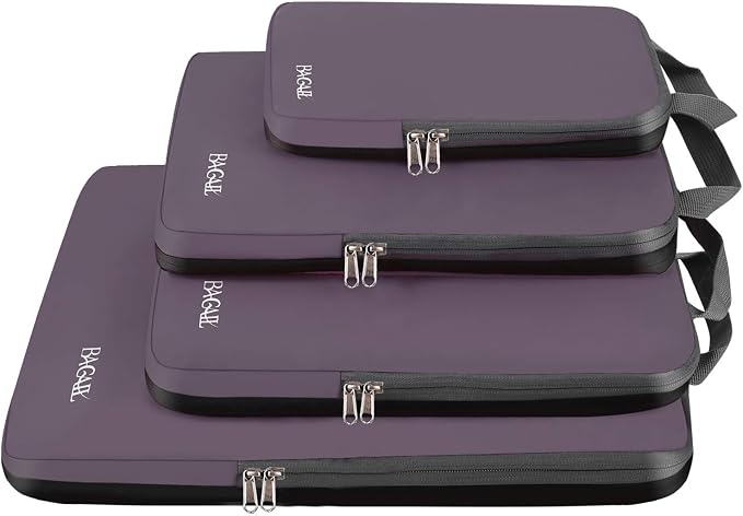 BAGAIL 4 Set/6 Set/8 Set Compression Packing Cubes Travel Accessories by BAGAIL