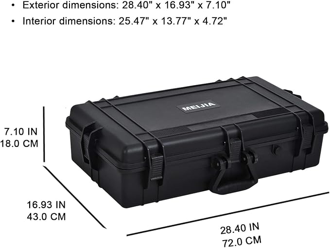 MEIJIA All Weather Waterproof Hard Camera Case, Hard Case - Image 3