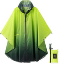 Rain Poncho Jacket Coat Hooded Zipper Style by salamra