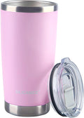 Pink 20oz Tumbler With Lid, Cute Vacuum Insulated Stainless Steel Water Bottle by Patent-pendingstraw1secondoff1secondon3-secondclean