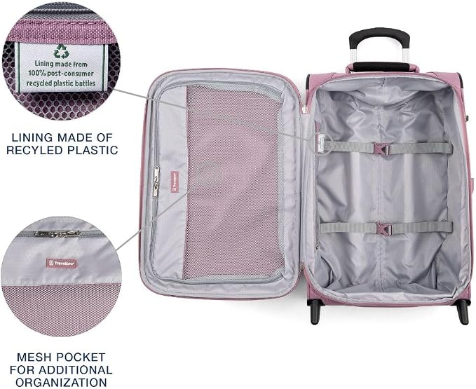Travelpro Maxlite 5 Softside Expandable Upright 2 Wheel Carry on Luggage - Image 4