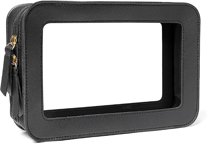 Clear Makeup Bag Small, TSA Approved Portable Toiletry Bag - Image 2