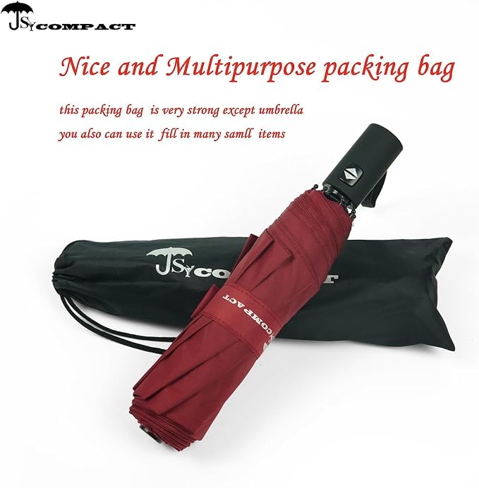 SY COMPACT Umbrella Automatic Travel Waterproof Light Folding Umbrellas Easy - Image 4