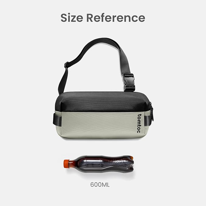 tomtoc Compact EDC Sling Bag, Minimalist Chest Shoulder Backpack Crossbody Bag - Image 5