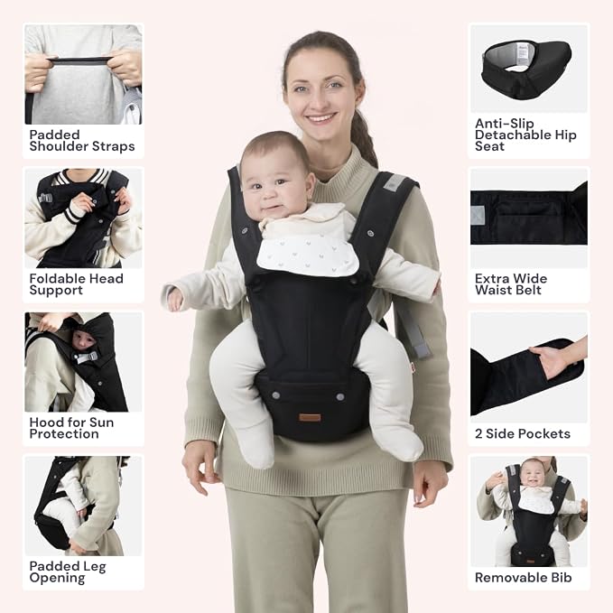 BabbleRoo Grow Carrier – 6-in-1 Baby Carrier - Image 3