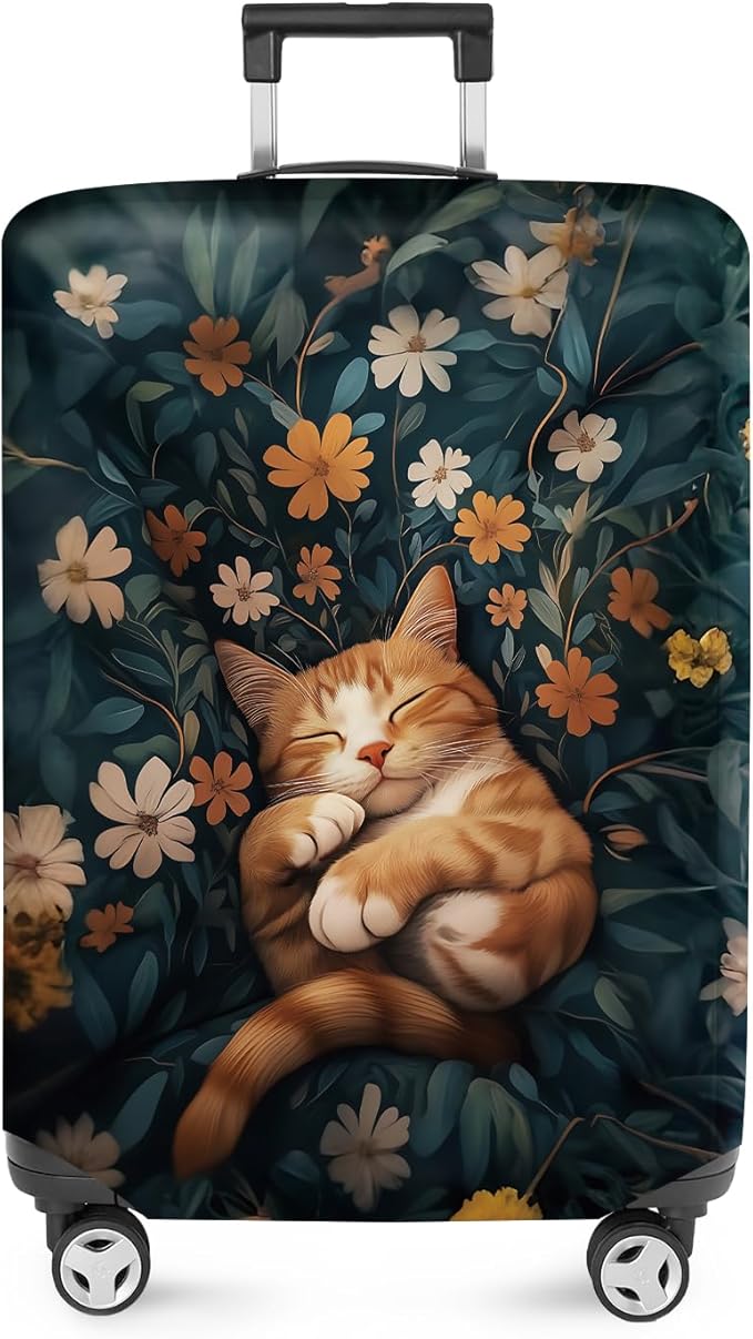 ANNA QUEEN Peaceful Cat Luggage Cover, Sleeping Cat by ANNAQUEEN