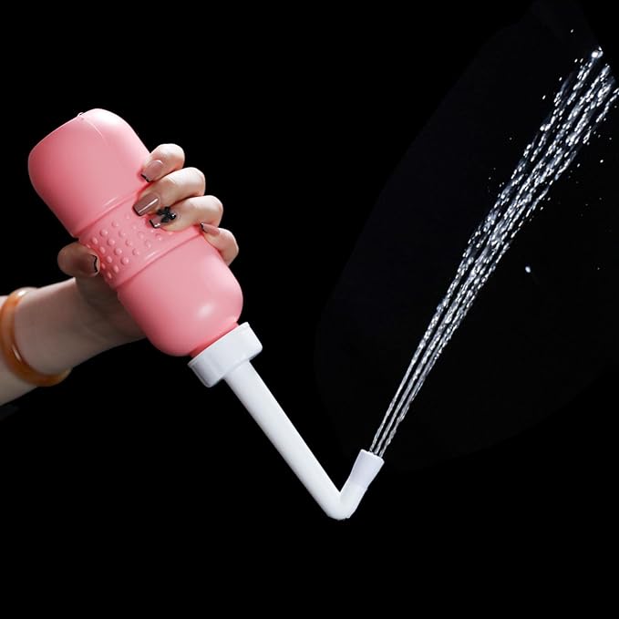 2PCS Pink+Blue Portable Bidets +Water Seal Cap - 15oz Peri Bottle - Image 6