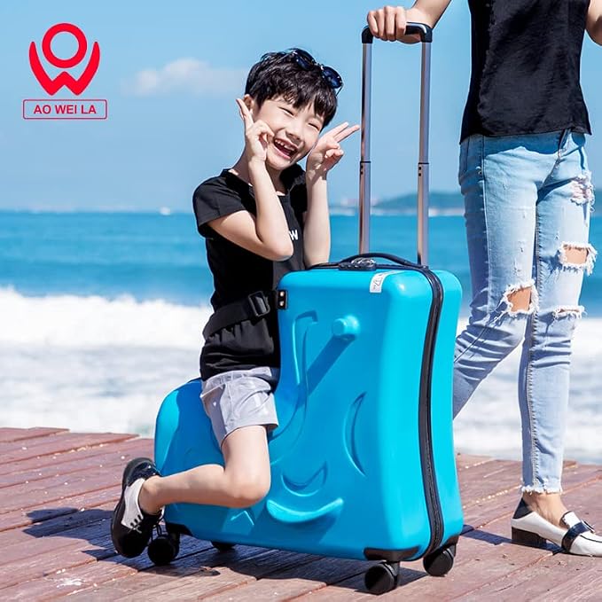 Kids Ride-On Suitcase, Hardside Rolling Luggage - Image 6