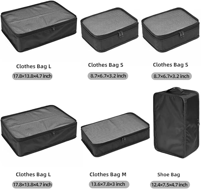 JJ POWER Travel Packing Cubes, Luggage Organizers - Image 2