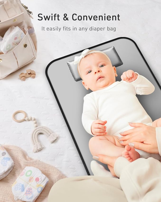 Babebay Portable Diaper Changing Pad, Waterproof Foldable Travel Changing Mat - Image 6