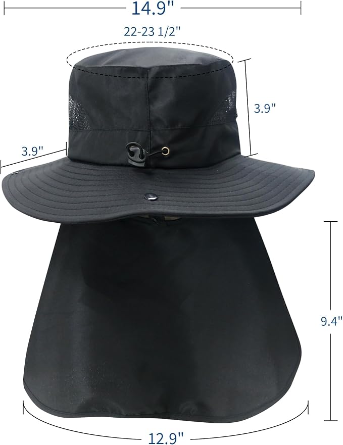 NPJY Sun Fishing Hats with Neck Flap - Image 7