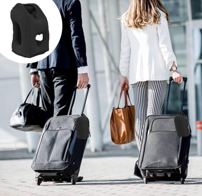 Inflatable Travel Pillow for Airplane, Neck Air Pillow for Sleeping to Avoid - Image 8