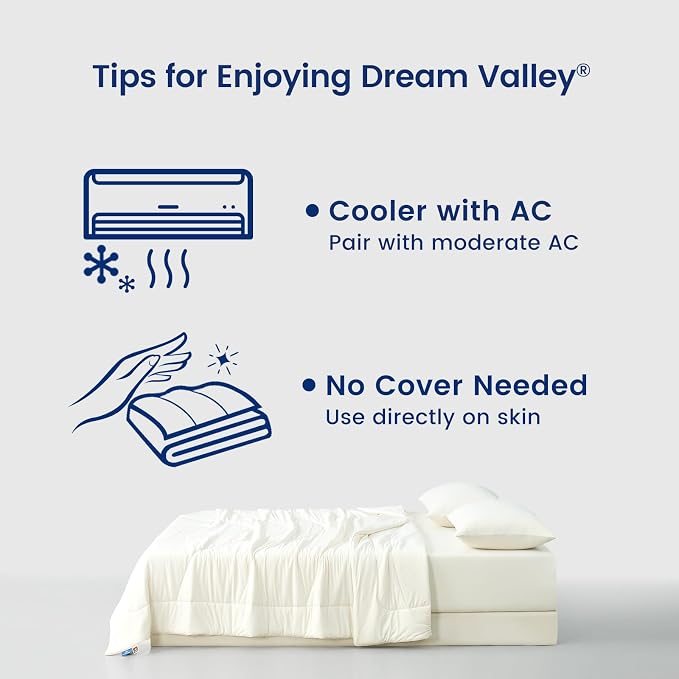 Dream Valley® Outlast® Deepsleep Cooling Comforter, Twin Size, NASA-Grade Space - Image 6