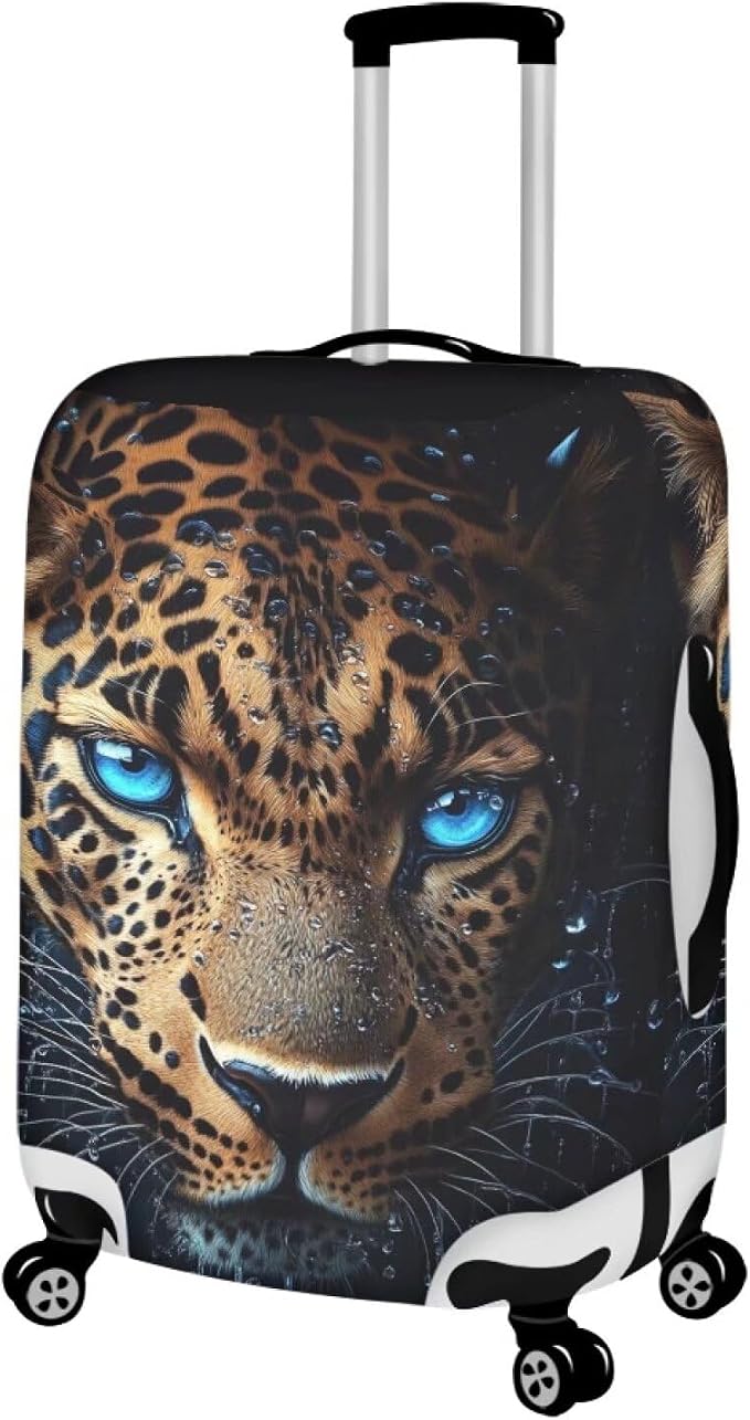 Cool Laopard Luggage Cover Universal Fit 22-25 Inch, Animal Print, - Image 2