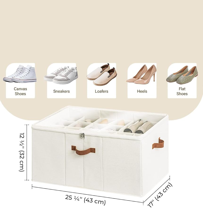 StorageWorks Shoe Organizer for Closet, Fits up to 24 Pairs, Shoe Cubby Storage - Image 3