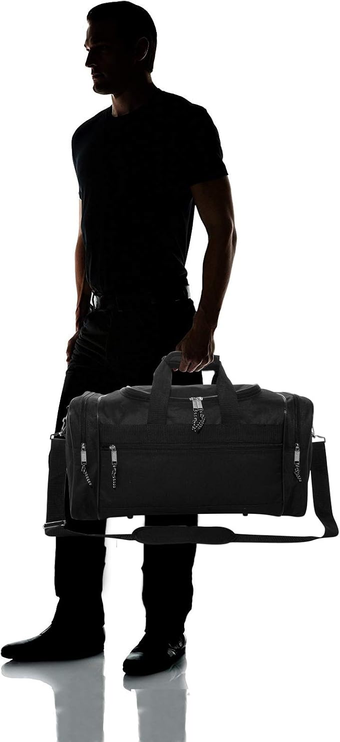 DALIX 17" Blank Duffle Bag Duffel Bag Travel Size Sports Durable Gym Bag - Image 7