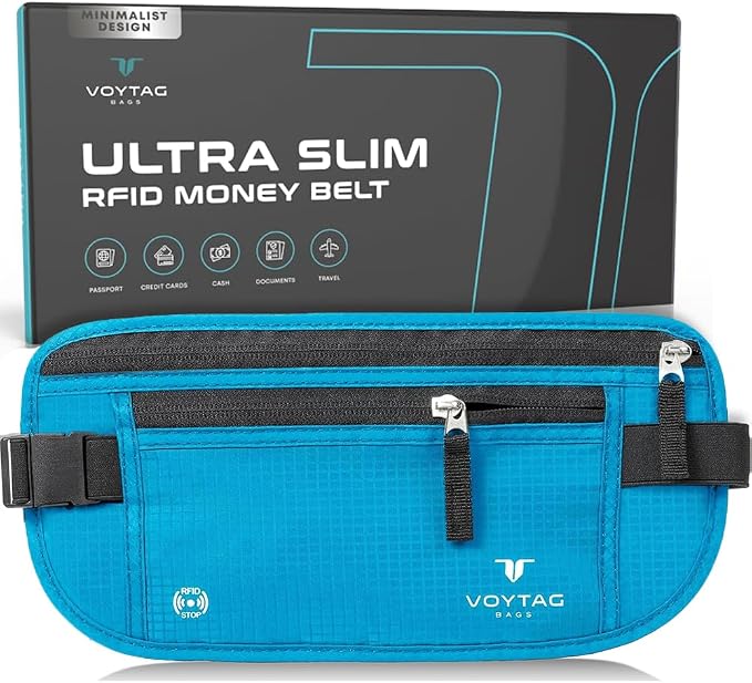 Travel Money Belt & Passport Holder by VOYTAG