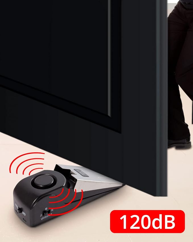 TOWODE Door Stop Alarm with 120DB Siren Door Stop - Image 7