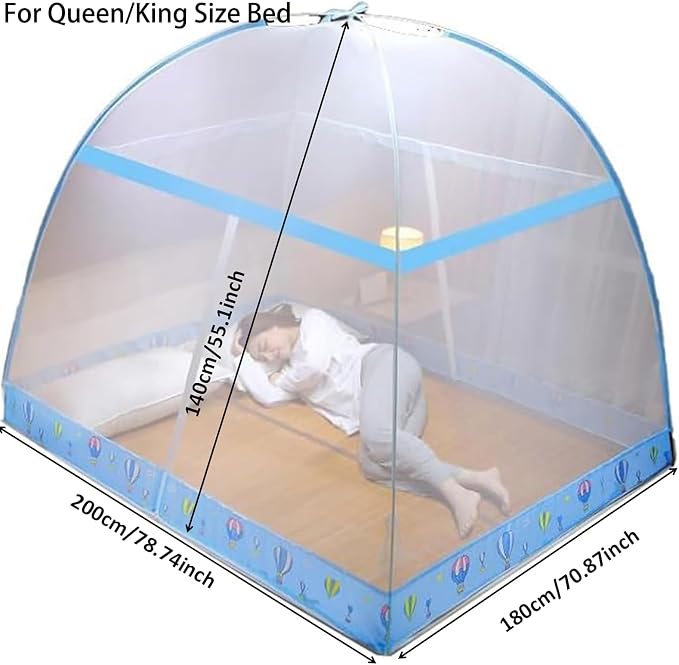 Pop-Up Mosquito Net Tent for Beds, Portable Folding Design - Image 3