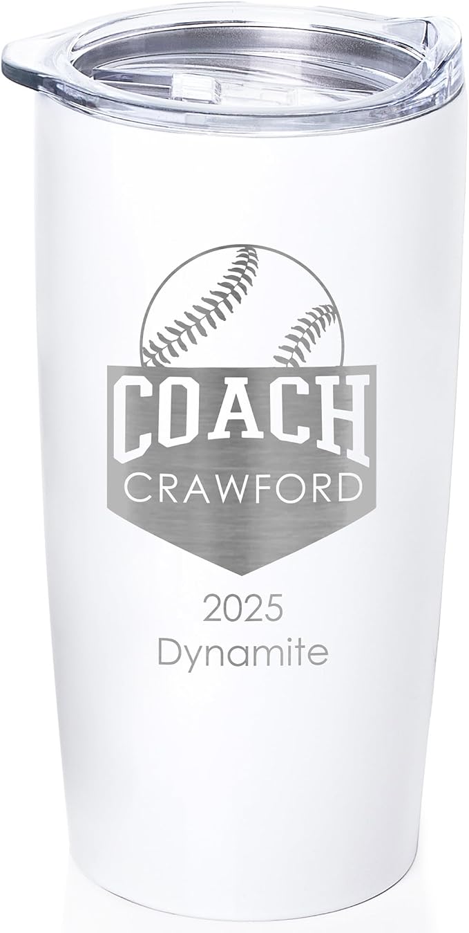 Lifetime Creations Custom Softball Coach Tumbler by LifetimeCreations