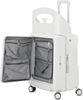 22" Ride On Luggage with Seat for Kids & Adults, Lightweight Hardside Ride-On by ADVWIN