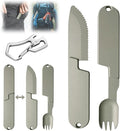 Kopak 2 in 1 Camping Eating Utensils Set, Reusable Magnetic Camping Utensils Set by Unknown