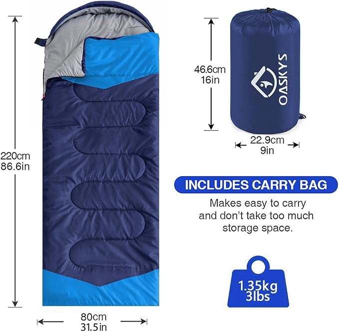 oaskys Camping Sleeping Bag - Image 2