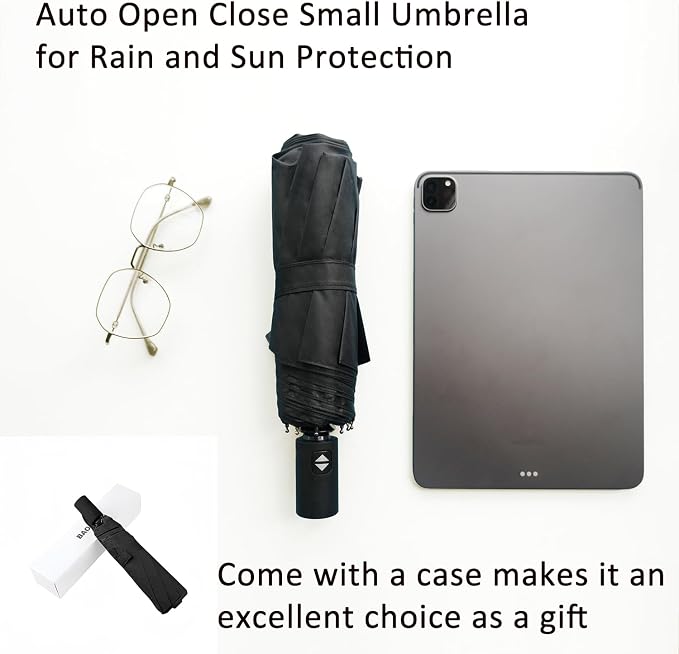 BAODINI Small UV Protection Travel Umbrella Compact - Image 7