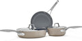 Calphalon® Premier Ceramic Nonstick 5-Piece Cookware Set, Mushroom Grey by Calphalon