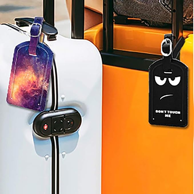 FINTIE 2 Pack Luggage Tags, Leather Name ID Labels - Image 7