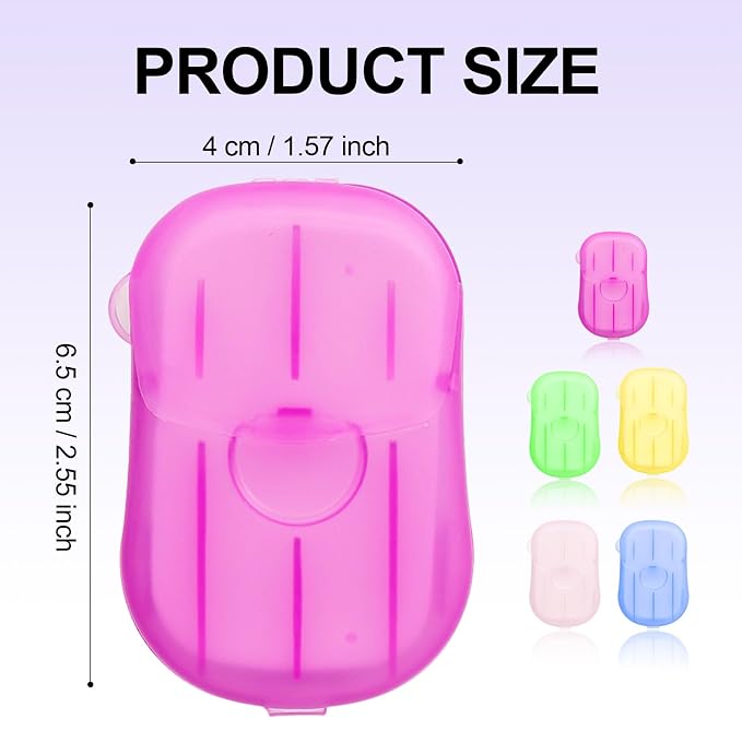 500PCS Eco Travel Soap Leaves, Portable Cleanser - Image 5