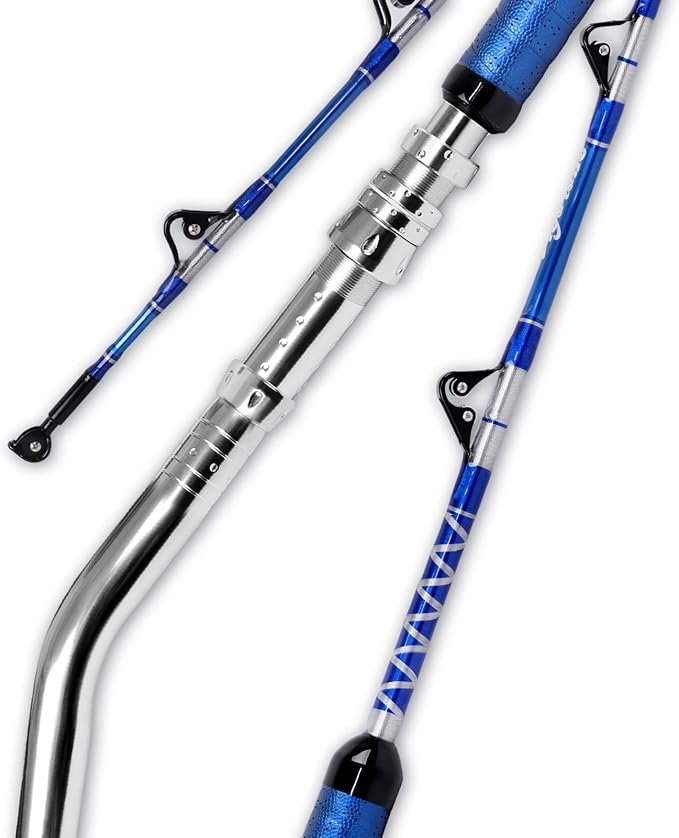 Fiblink Bent Butt Fishing Rod 2-Piece Saltwater Offshore Trolling Rod - Image 6