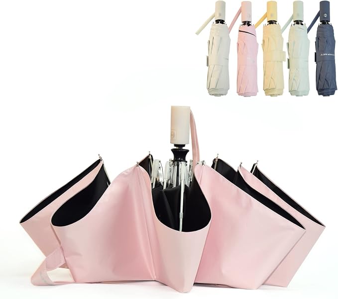 SY COMPACT Umbrella Automatic Travel Waterproof Light Folding Umbrellas Easy - Image 2